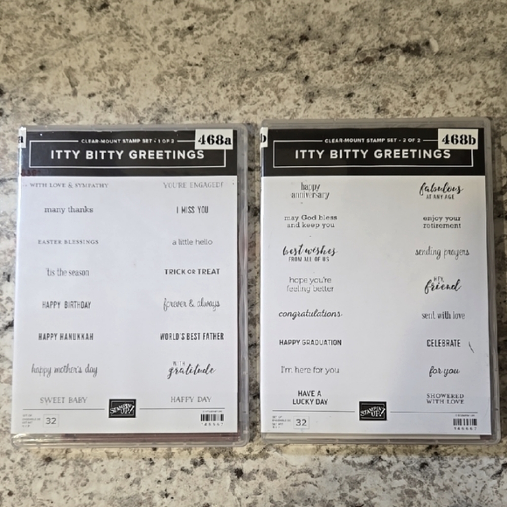 Stampin' Up! Itty Bitty Greetings Stamp Sets 1 & 2